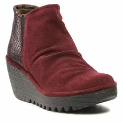 Fly London Γυναίκες Biker Μποτάκια Μποτάκια Yamy P501266003 Μπορντό