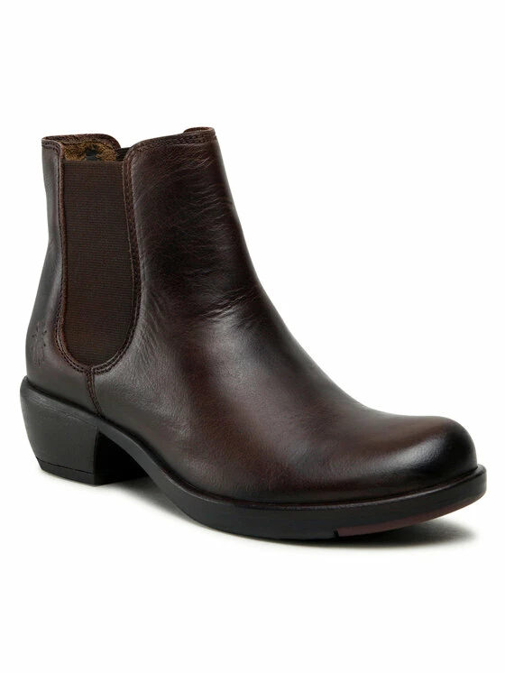 Fly London Γυναίκες Biker Μποτάκια Μποτάκια με λάστιχο Make P142458019 Καφέ