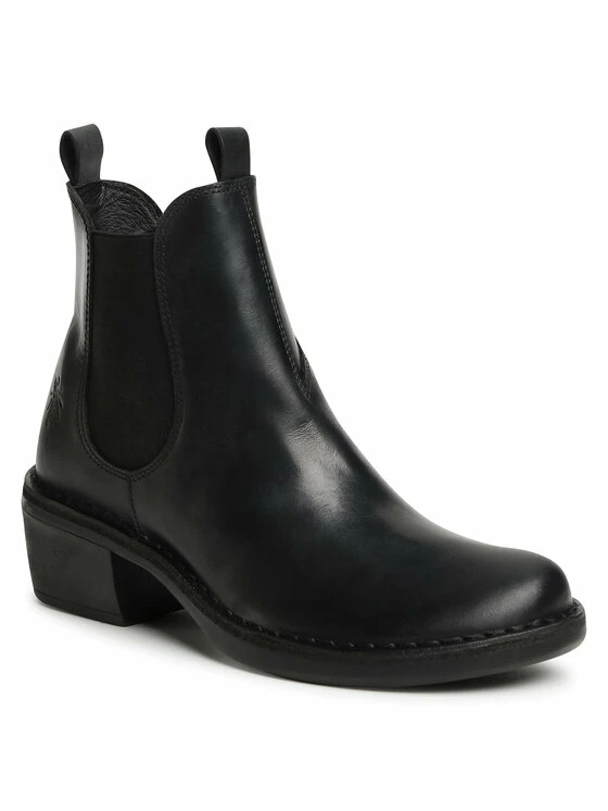 Fly London Γυναίκες Biker Μποτάκια Μποτάκια με λάστιχο Memefly P211030000 Μαύρο