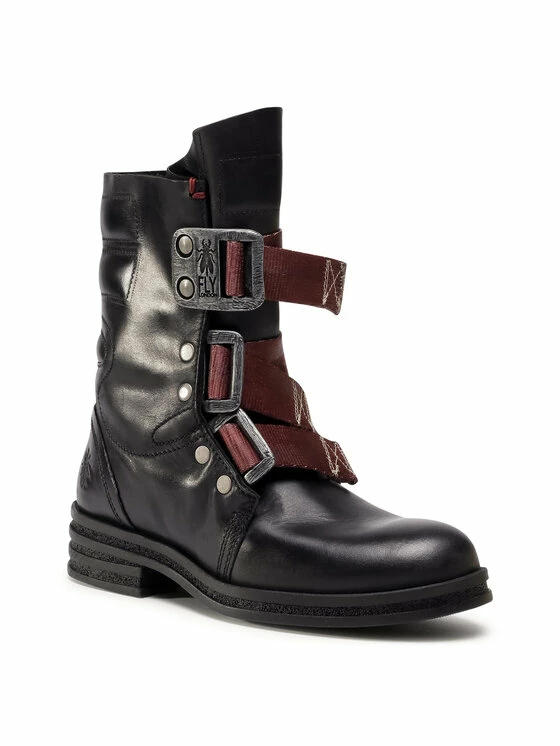 Fly London Γυναίκες Biker Μποτάκια Μποτάκια Kifffly P144682000 Μαύρο