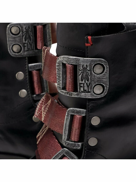 Fly London Γυναίκες Biker Μποτάκια Μποτάκια Kifffly P144682000 Μαύρο - Image 6